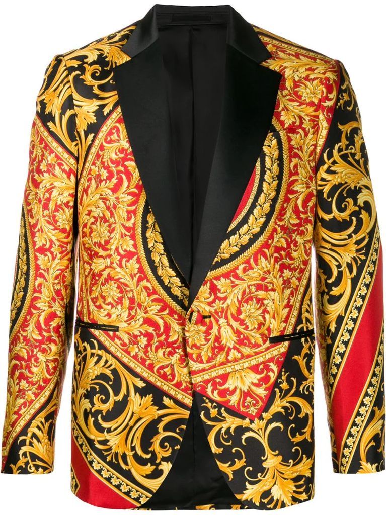 Barocco print blazer