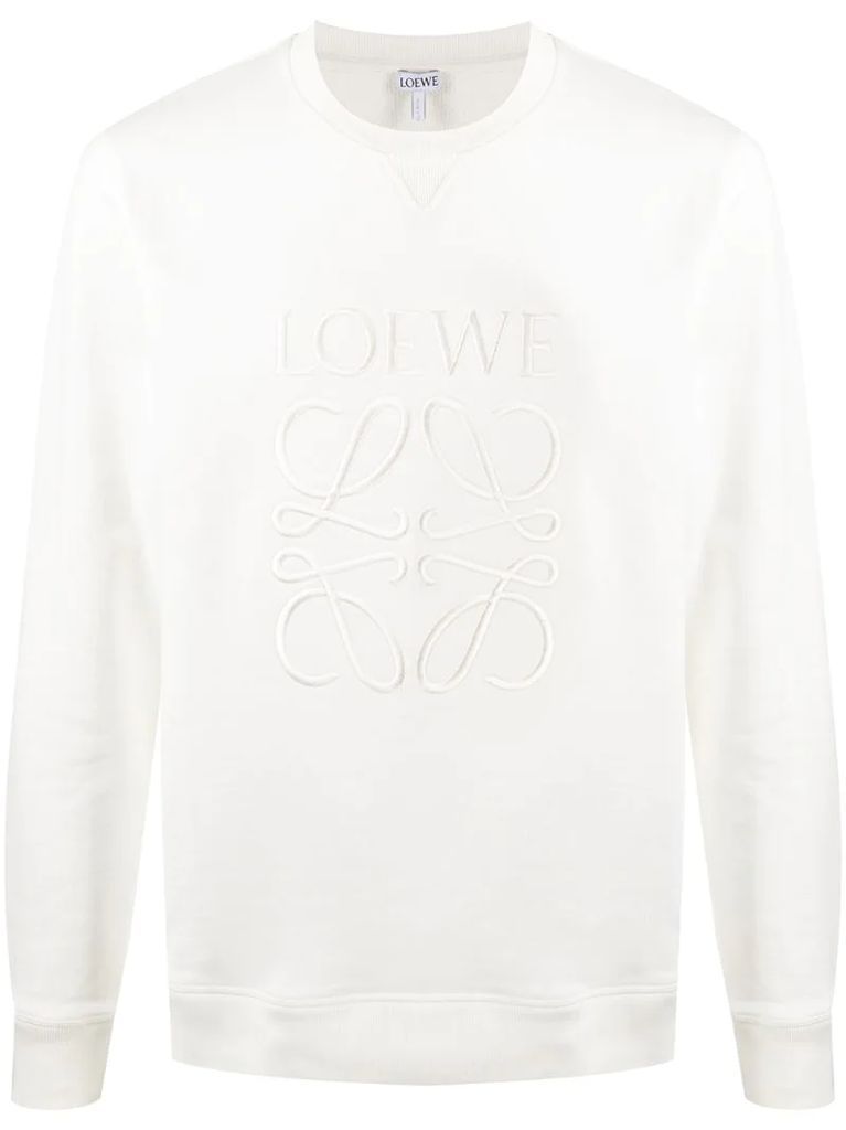 Anagram-embroidered sweatshirt