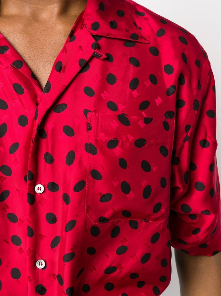 polka dot pattern shirt