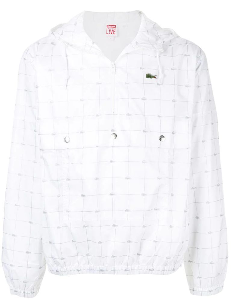 Lacoste reflective grid jacket