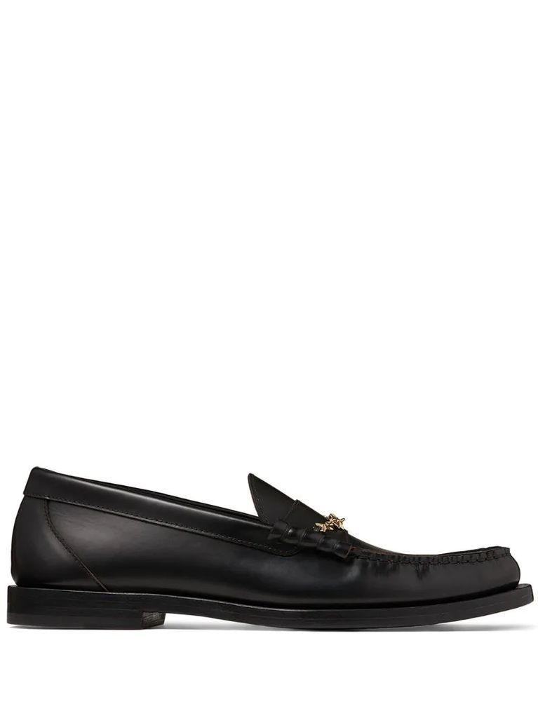 Mocca star chain loafers