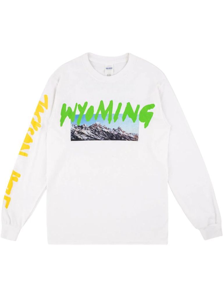 Wyoming-print T-shirt