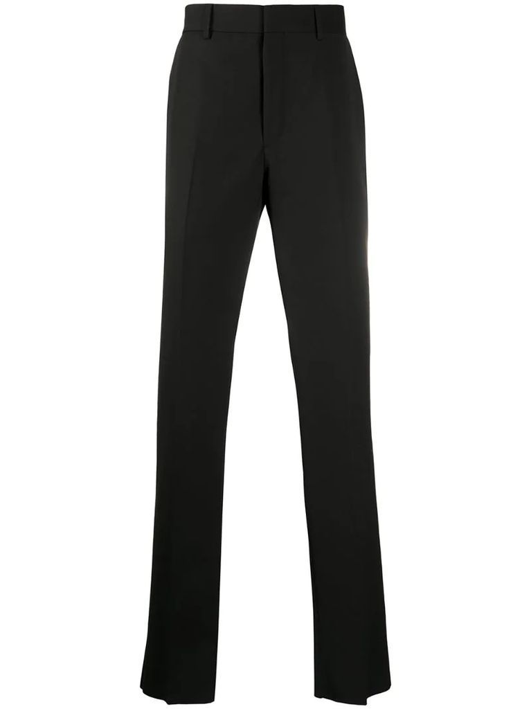 motif detail tailored trousers