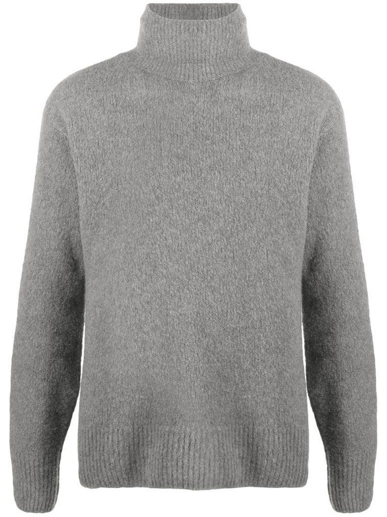 knitted high neck sweater