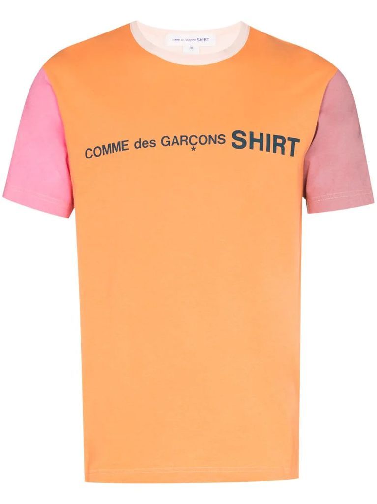 colour-block crew-neck T-shirt