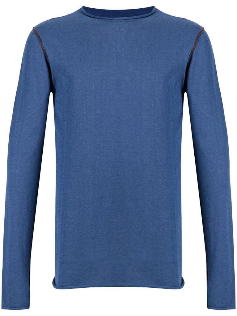 round neck long-sleeve top