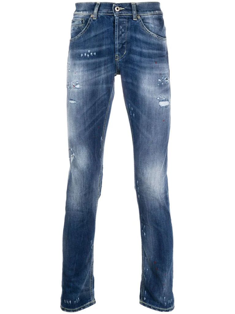 stonewahsed slim jeans