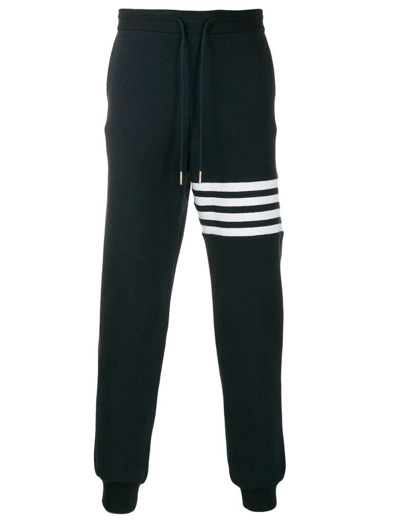 4-Bar Stripe Navy Sweatpants