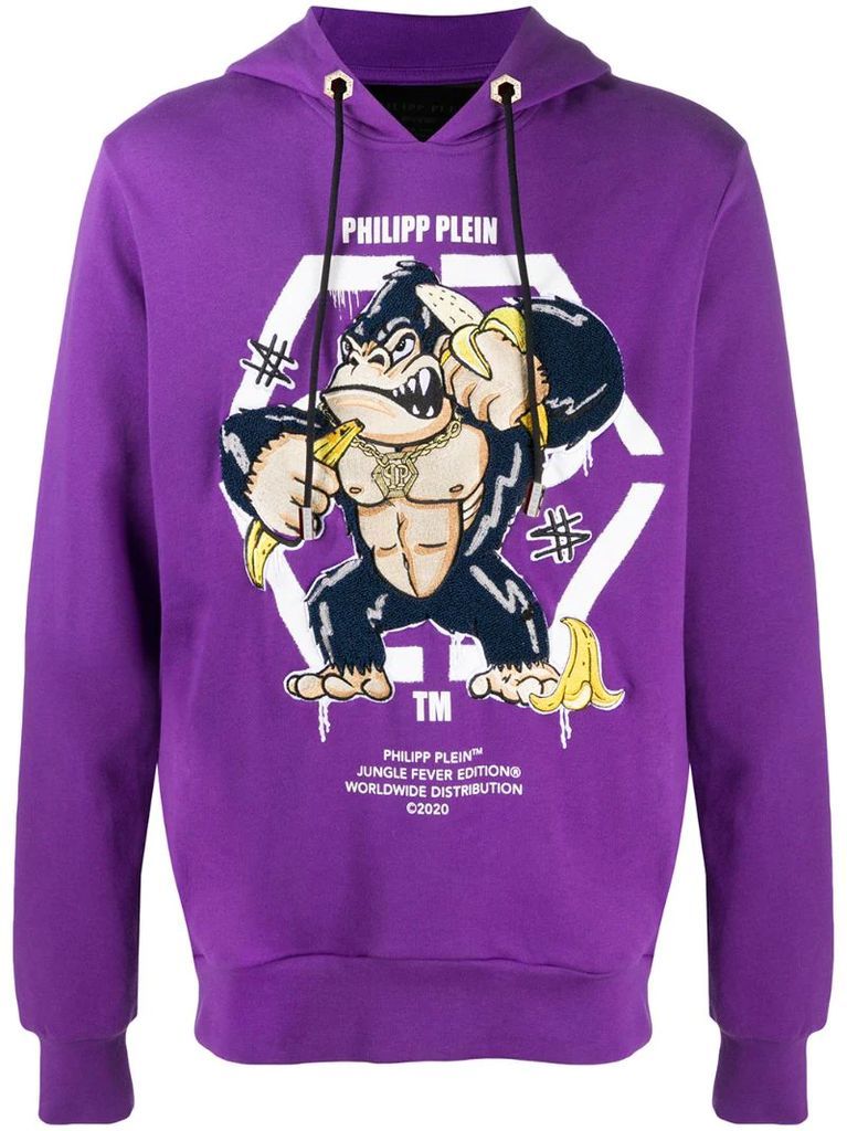 King Plein Gorilla hooded sweatshirt