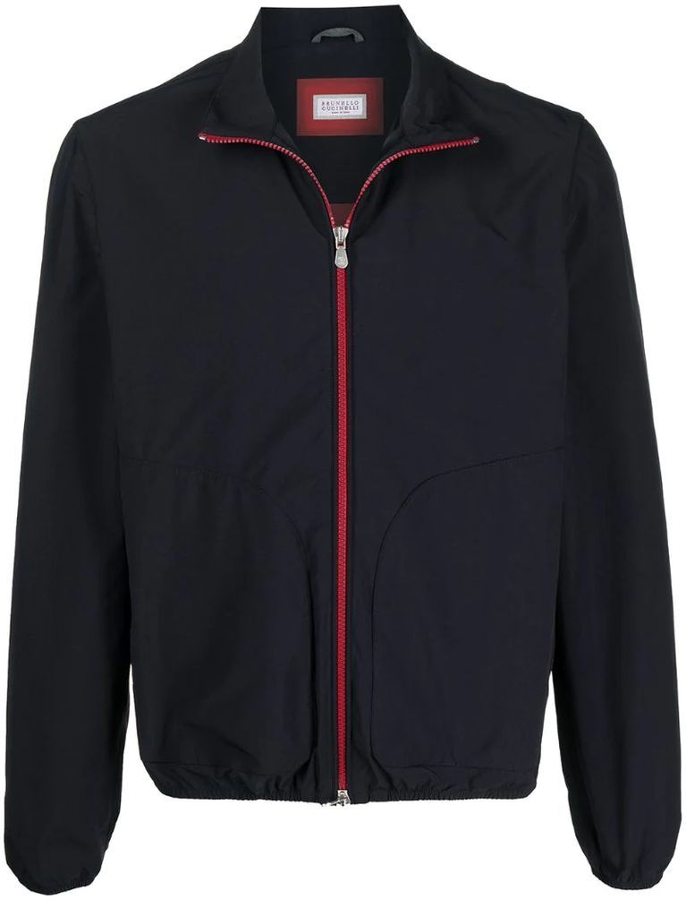 zip-through lightweight jacket