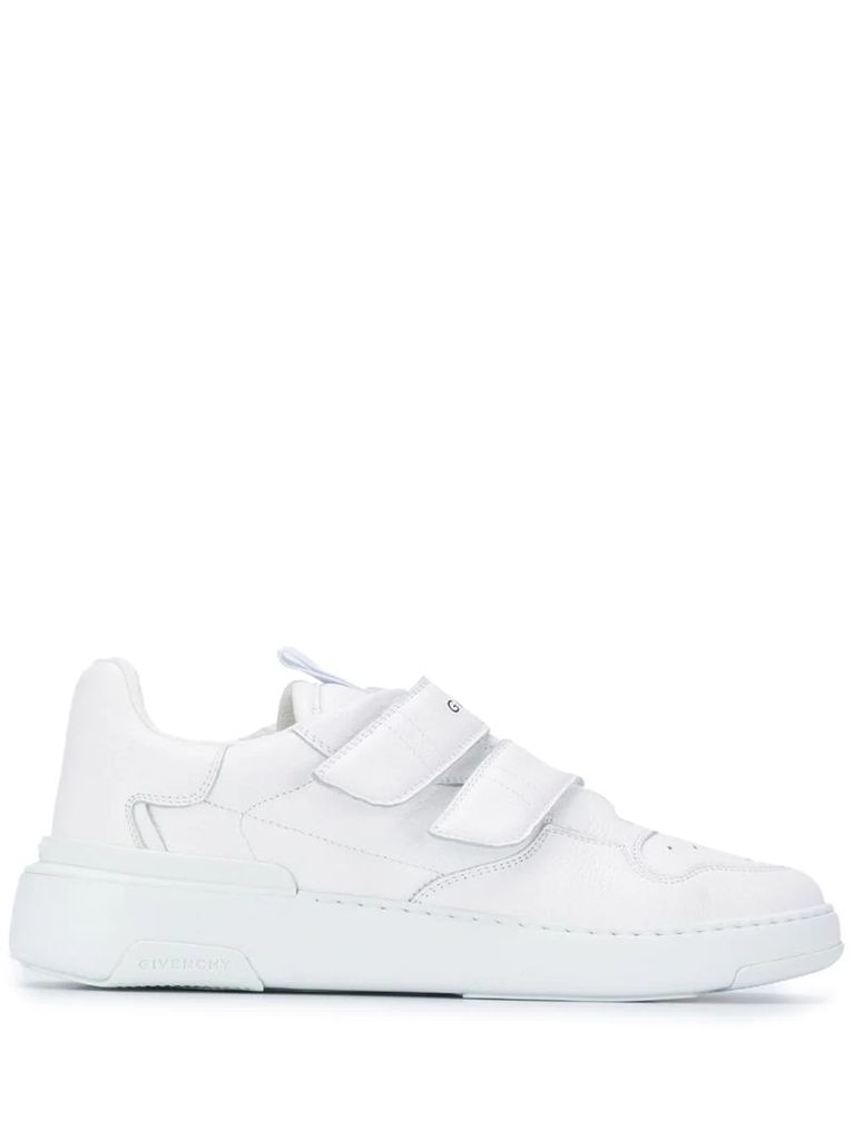 touch-strap low-top sneakers