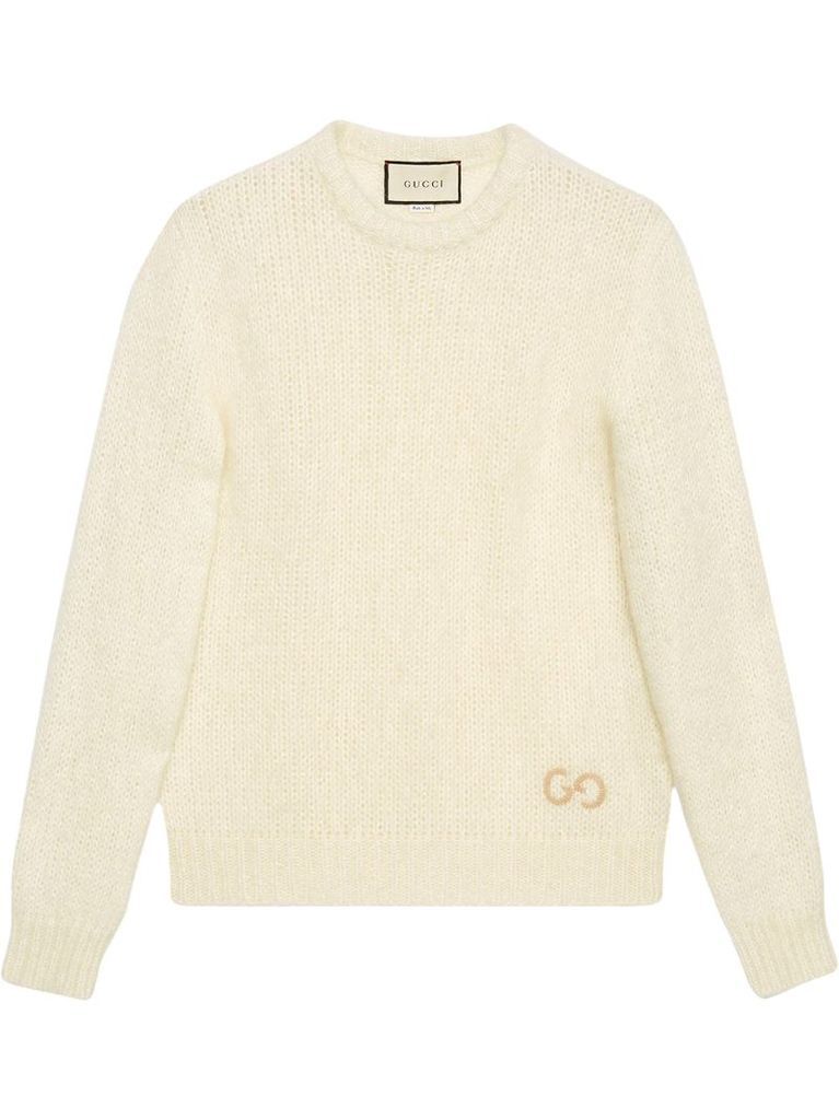 GG embroidery knitted jumper