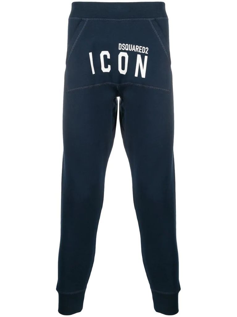 Icon logo-print track pants