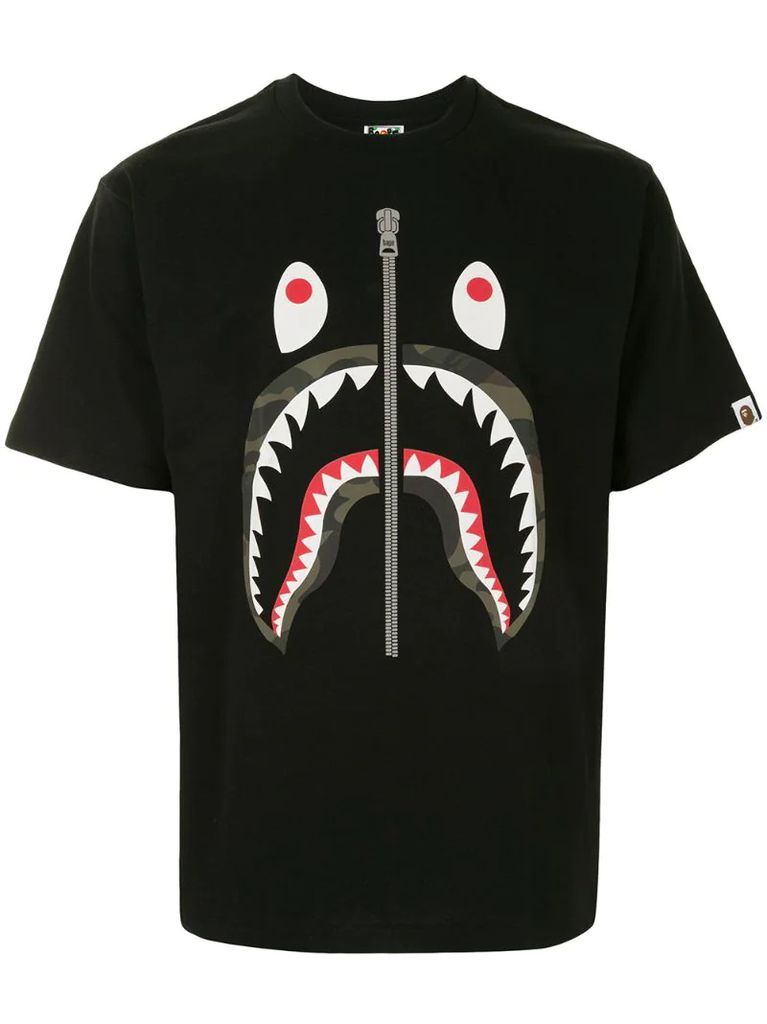 Camo Shark short sleeved T-shirt