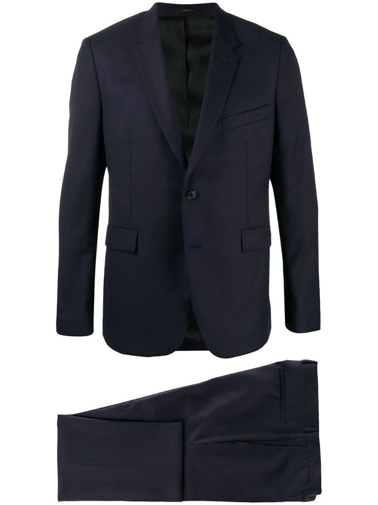 tailored-fit wool suit