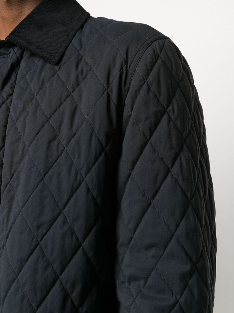 diamond-quilted jacket