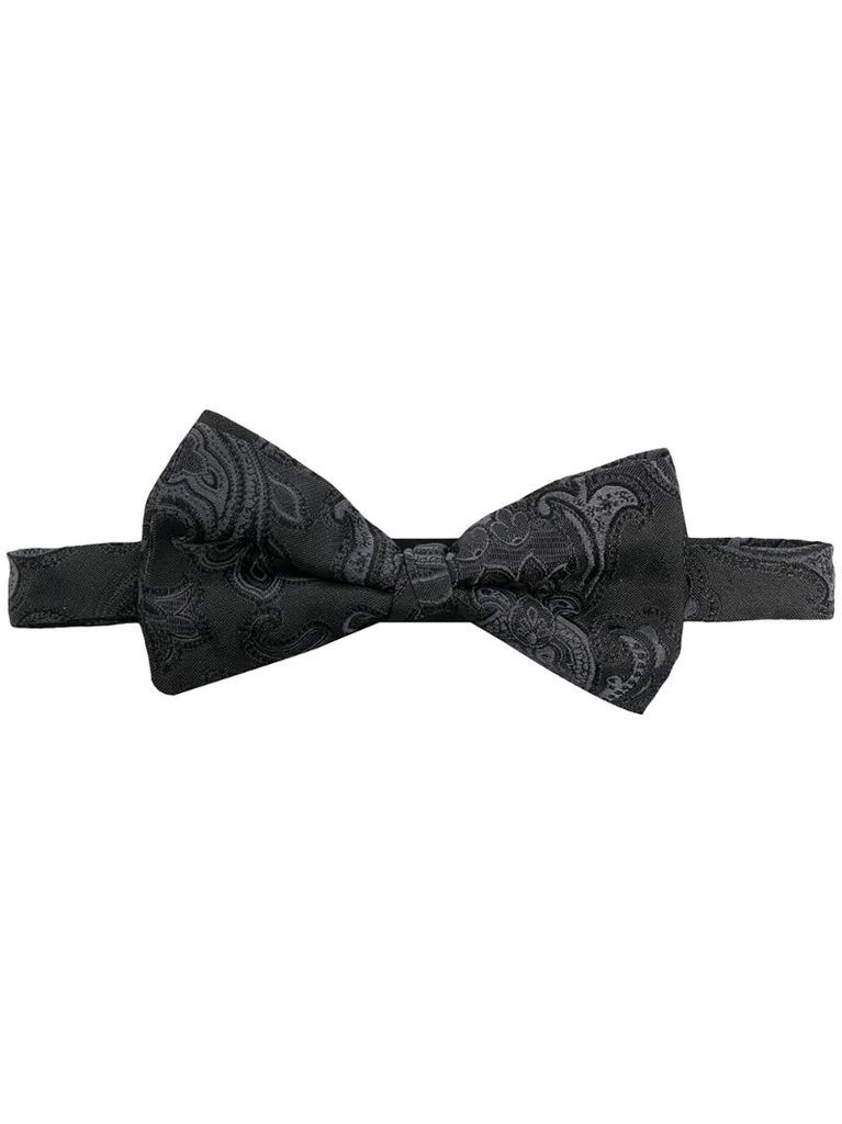 paisley-jacquard bow tie