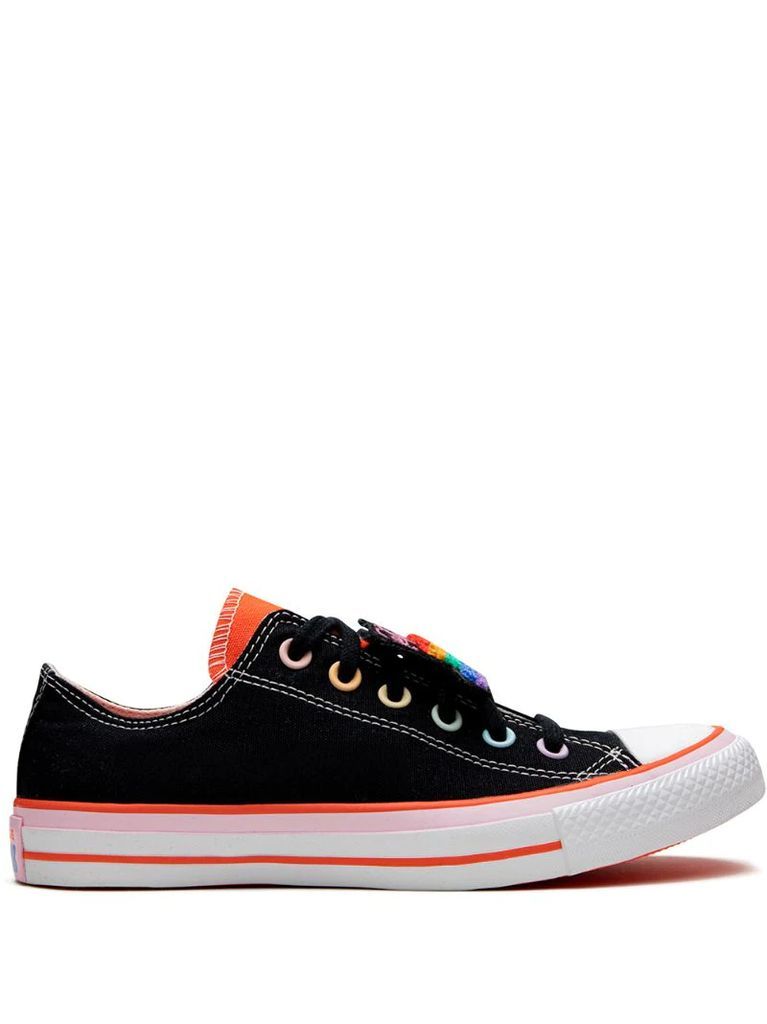 rainbow low-top sneakers