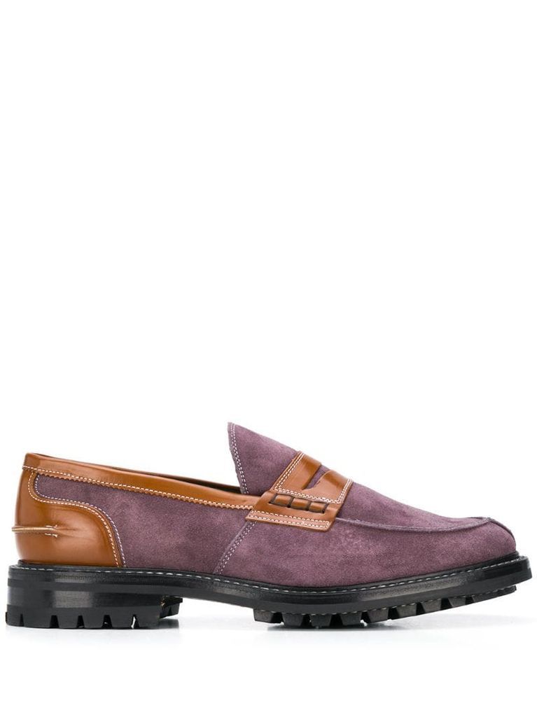 panelled loafers