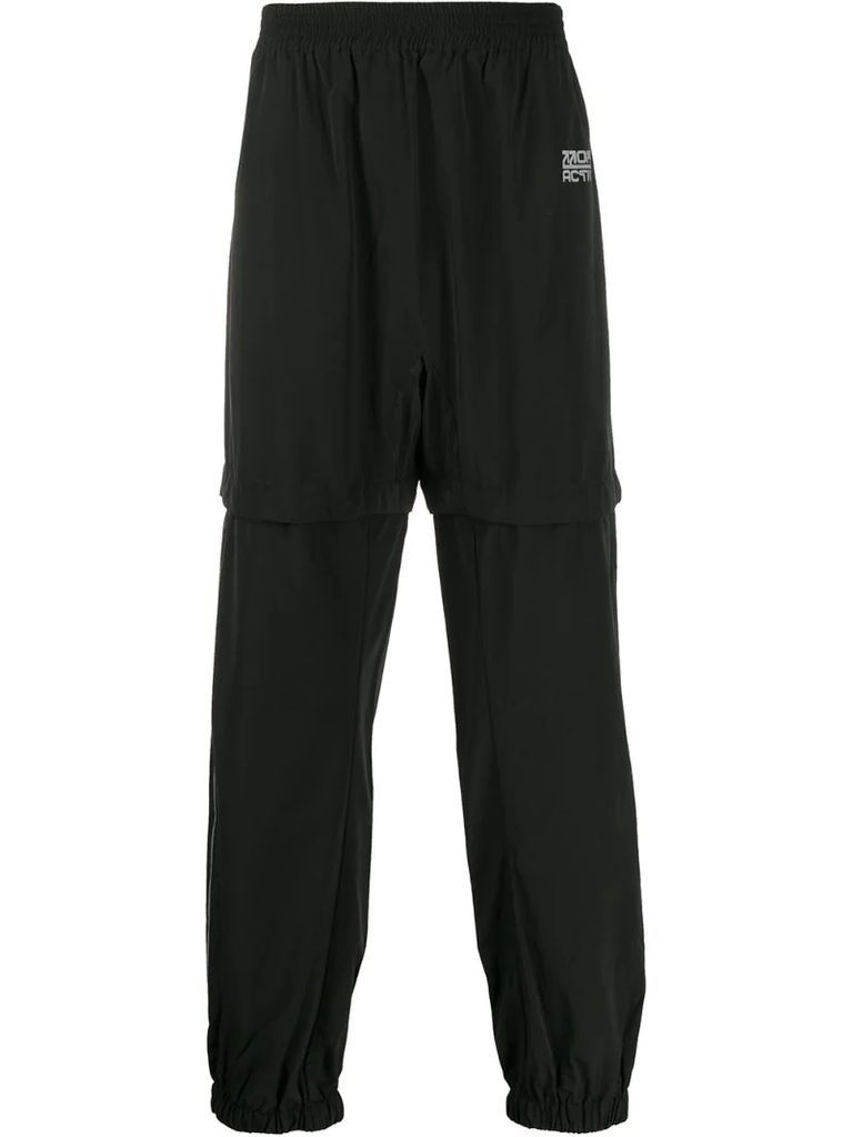 Arrows layered track pants