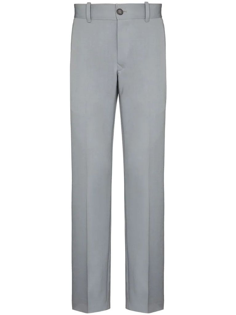 straight-fit suit trousers