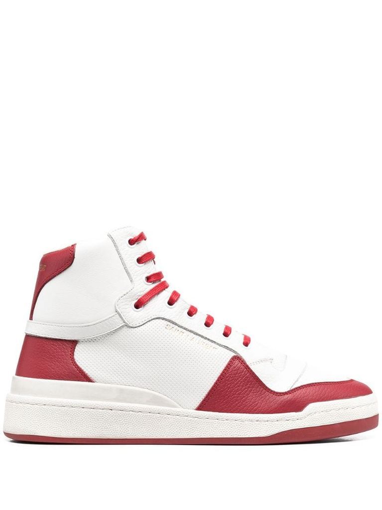SL24 panelled high-top sneakers