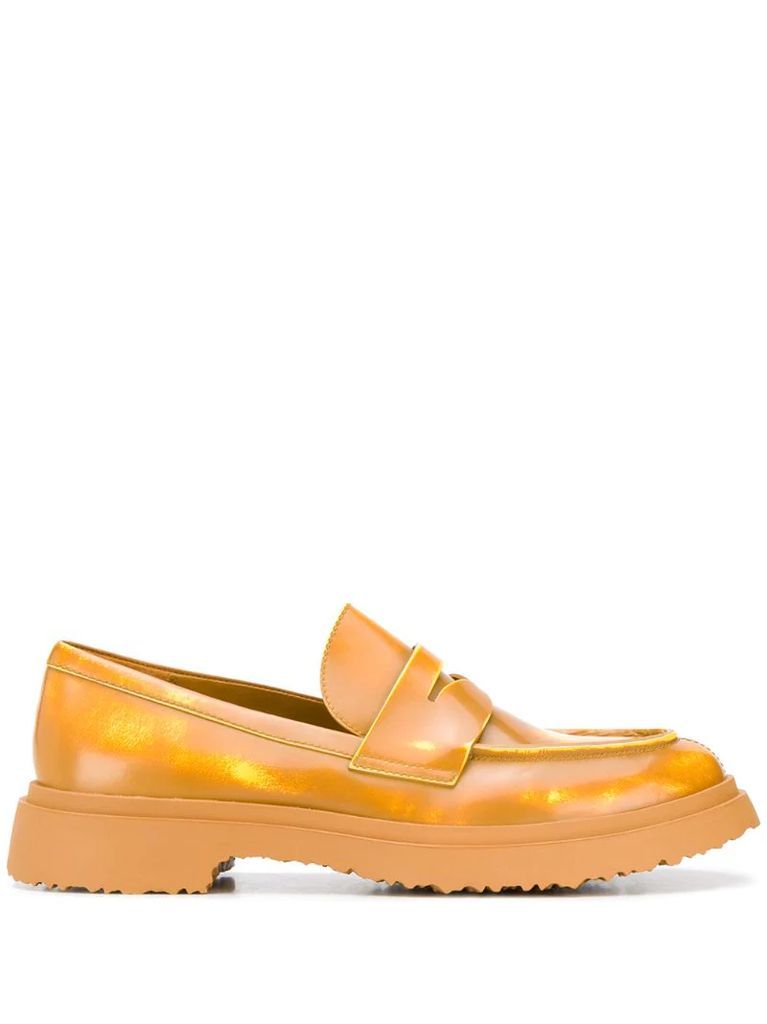 chunky sole loafers