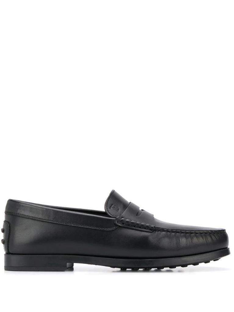 leather loafers