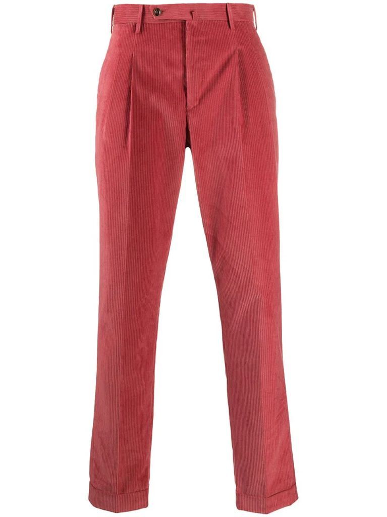 corduroy tailored trousers