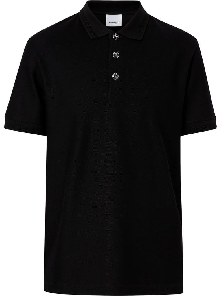 embossed buttons polo shirt