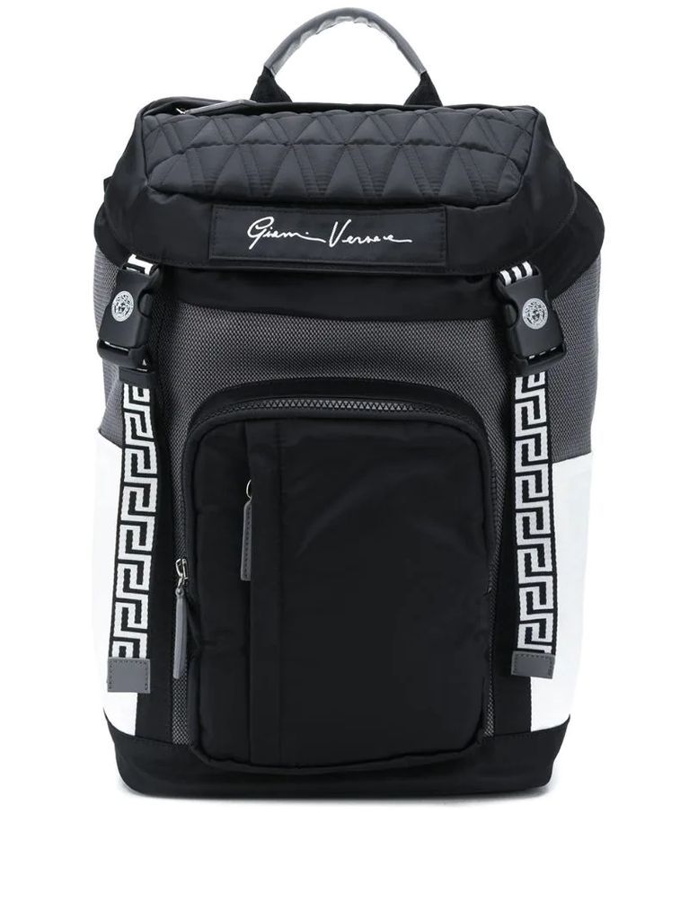 Greca detail backpack
