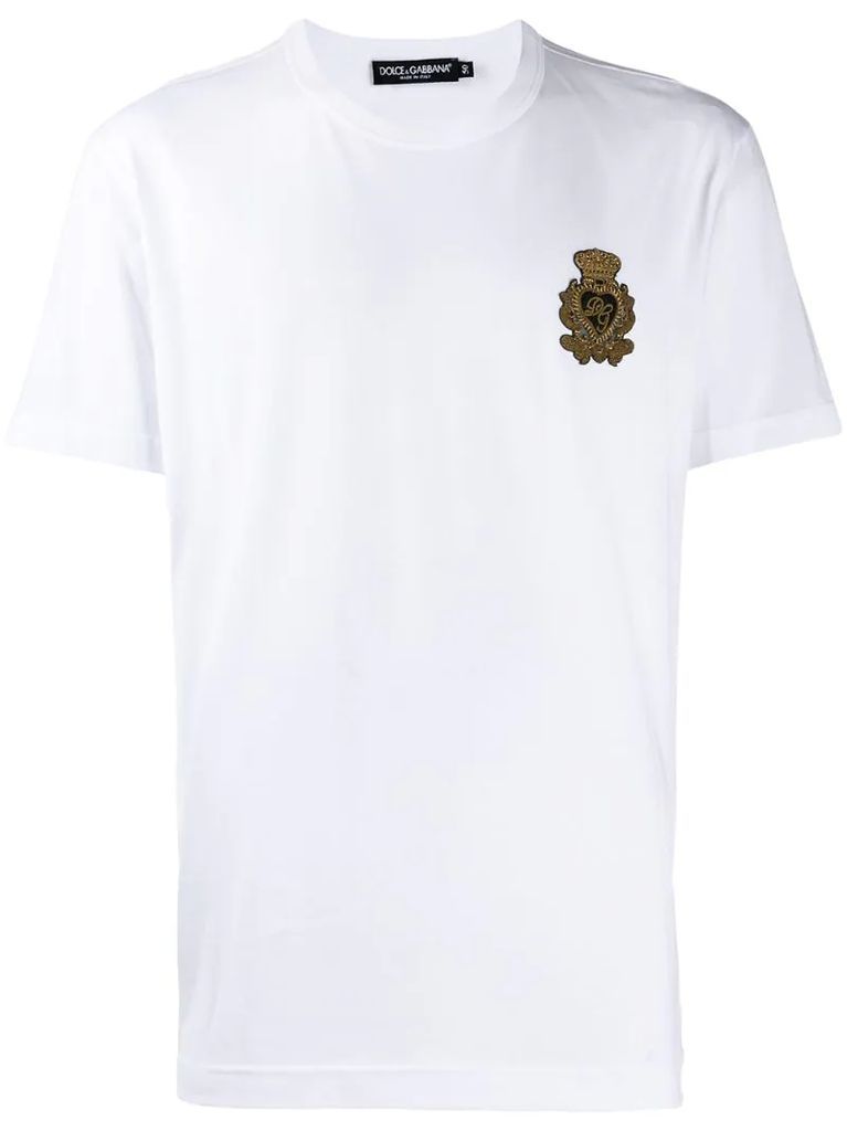 embroidered motif T-shirt