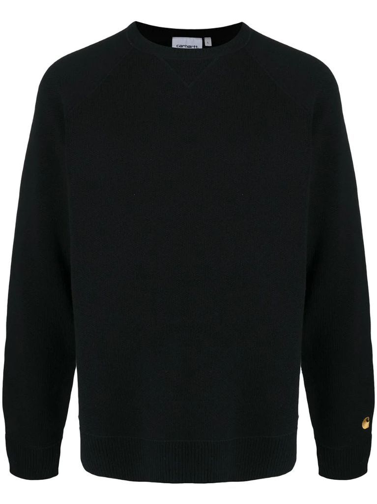 sleeve-logo sweater