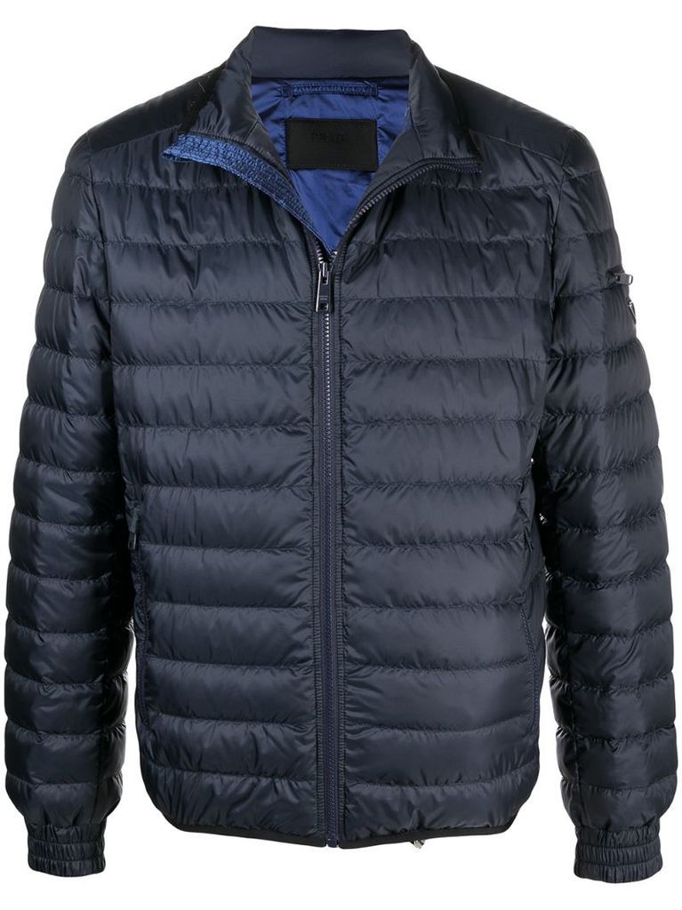 zip-up padded jacket