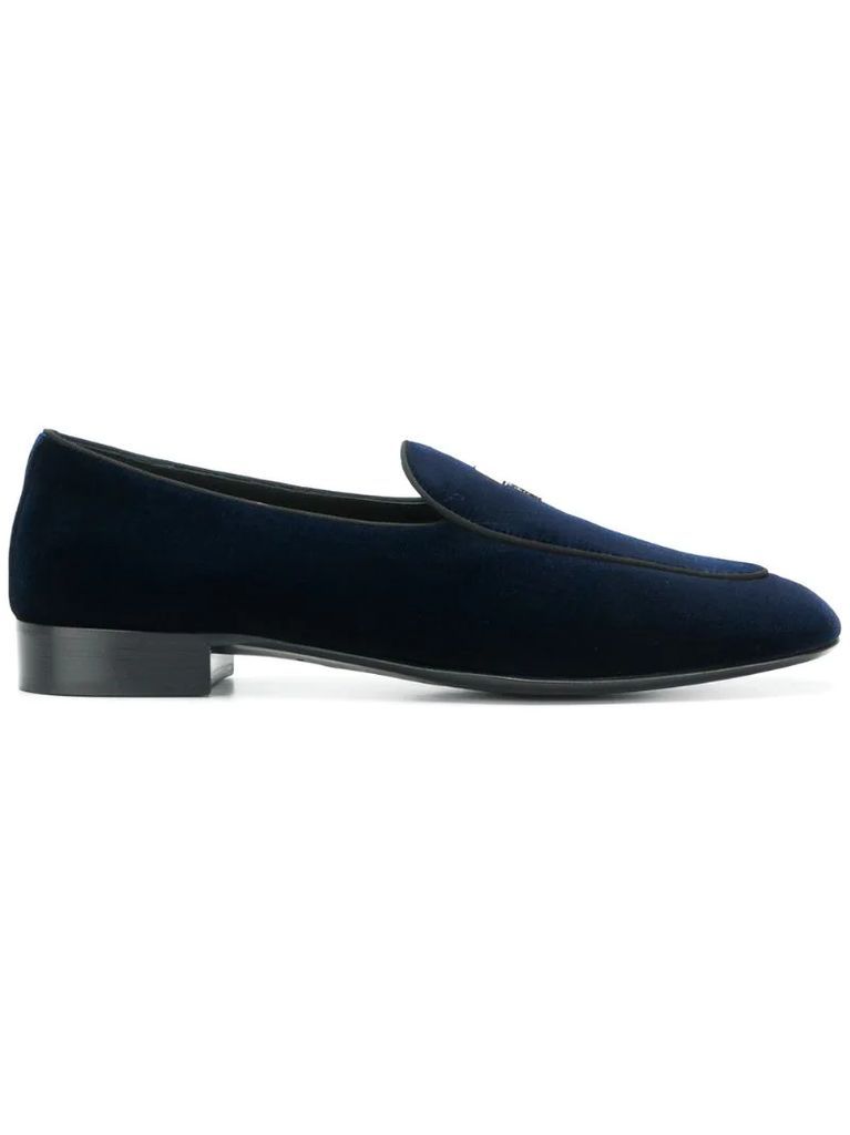 logo loafers