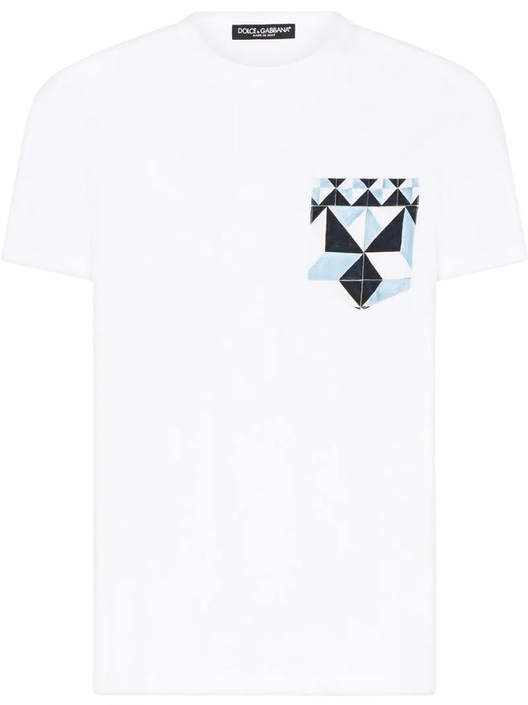 Majolica-print T-shirt