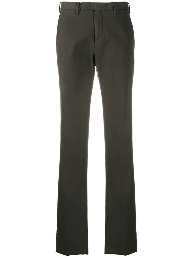 straight-leg cotton chinos