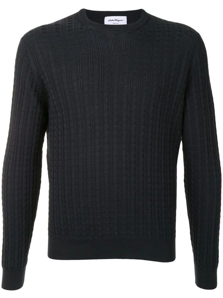 knitted Gancini pattern jumper