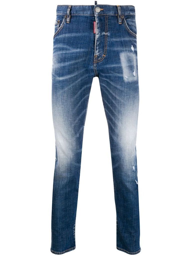 straight-leg boot cut jeans