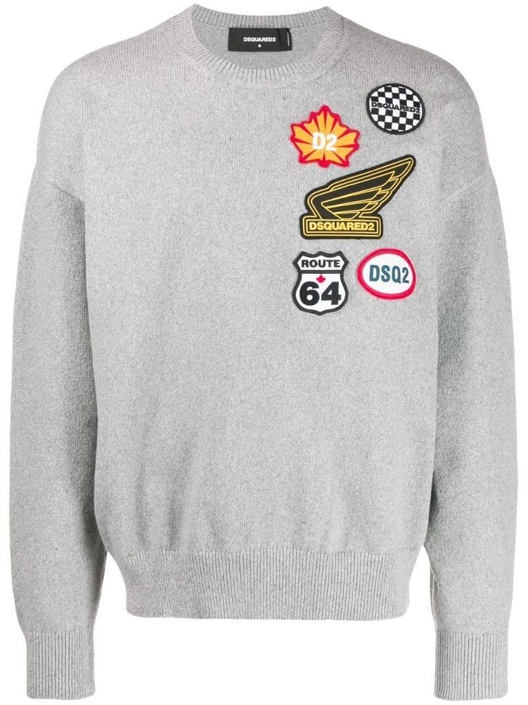 patch logo sweater