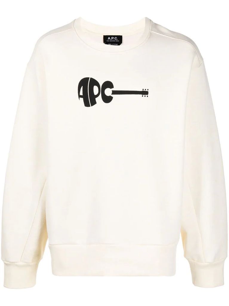 logo-print crew-neck sweatshirt