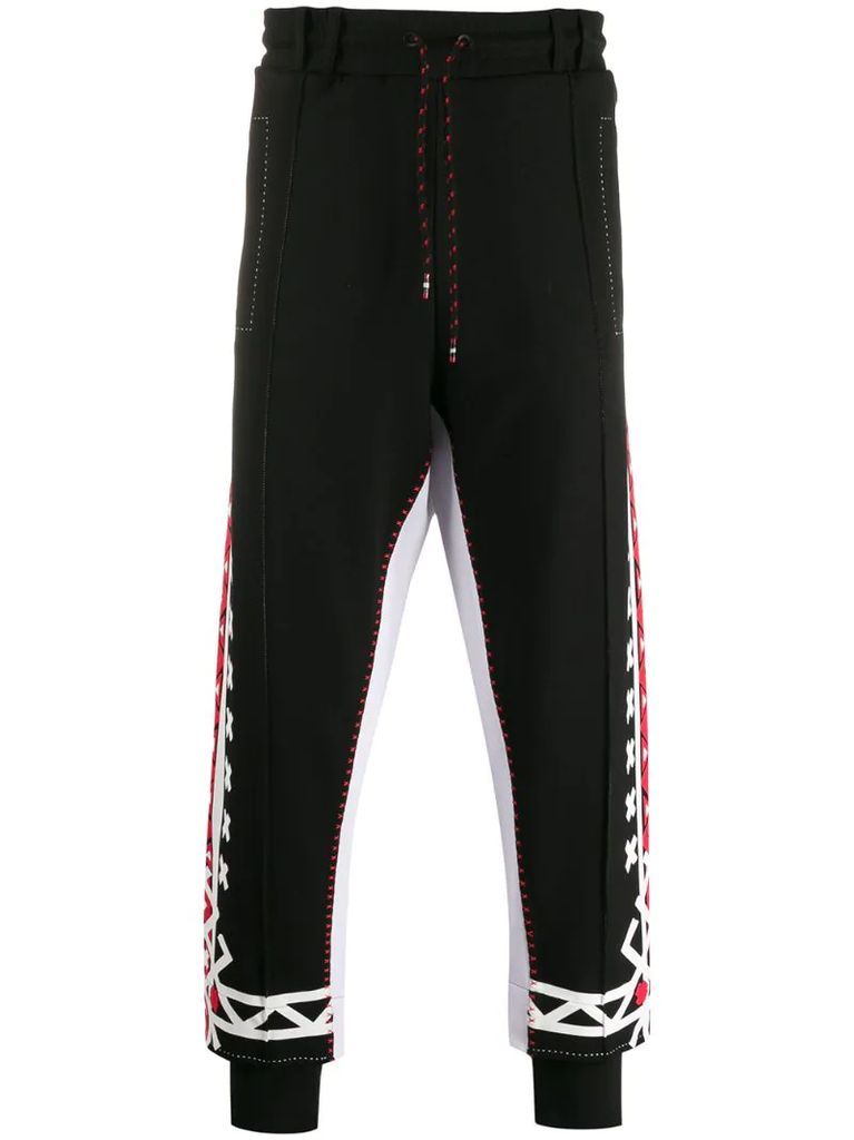 side logo track pants