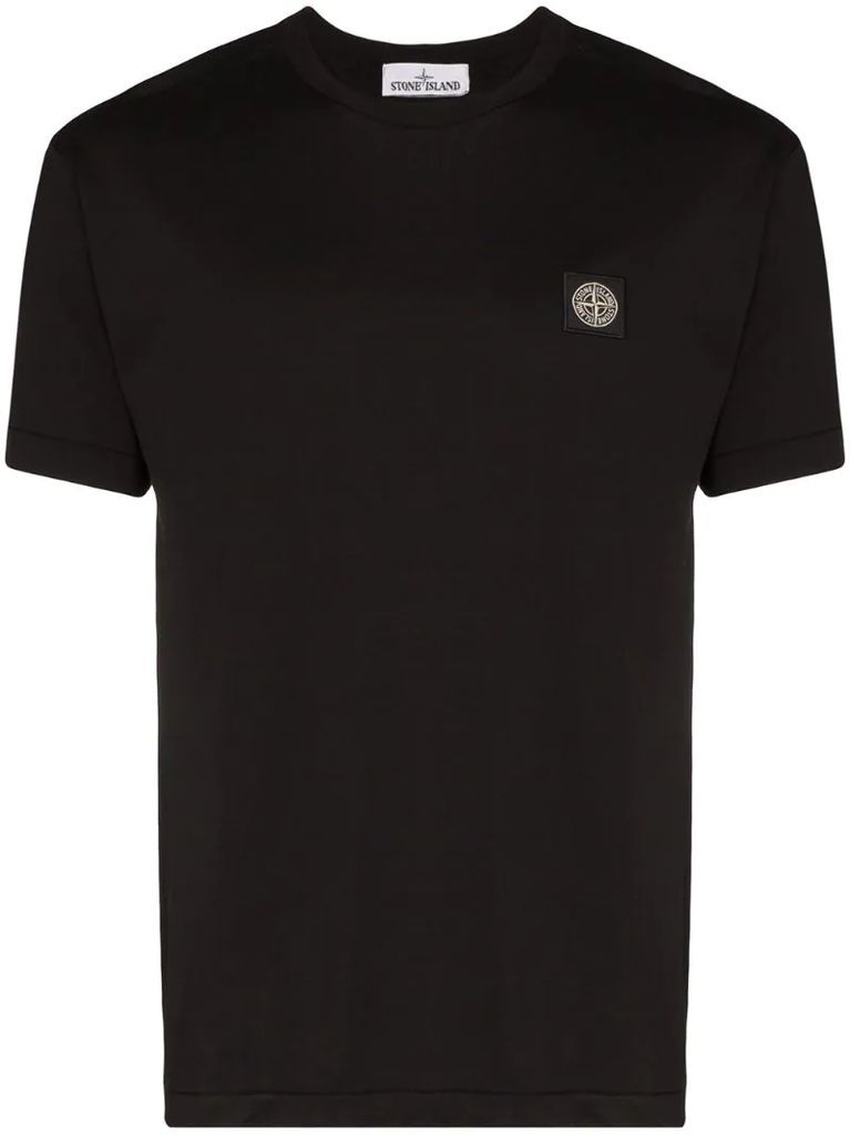 logo-appliqued cotton T-shirt