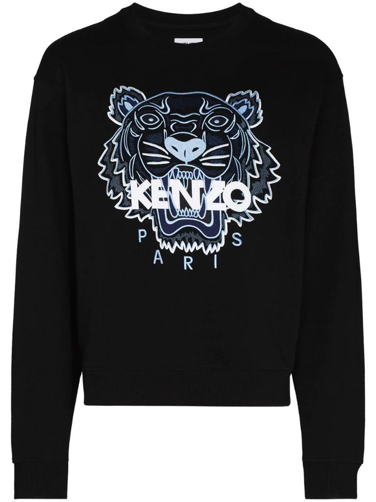 embroidered Tiger cotton sweatshirt