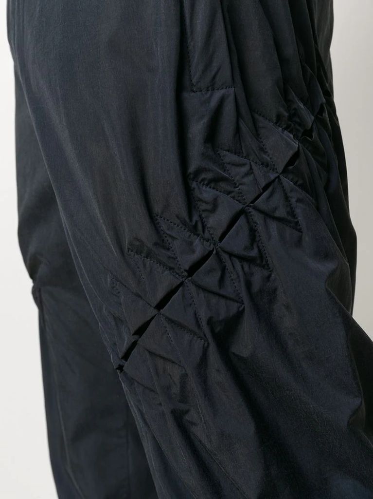 cut-out detail elasticated cuff track pants