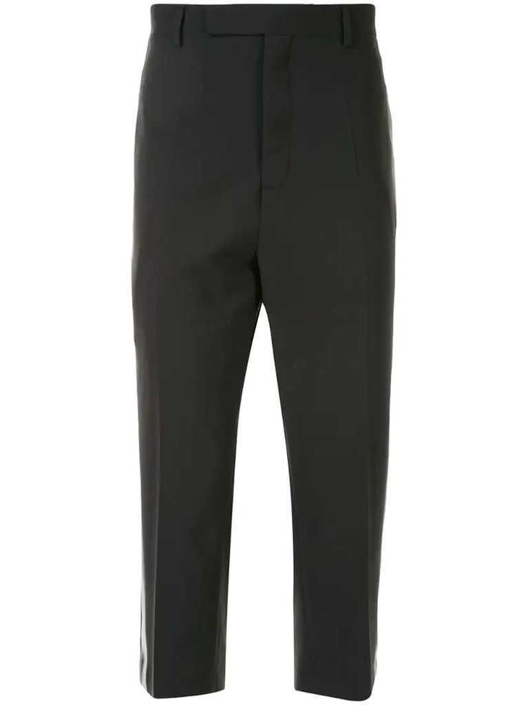 cropped tailored trousers