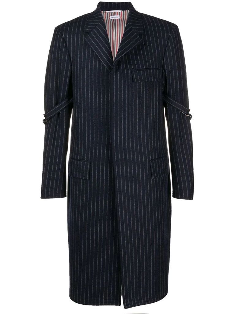 pinstripe chesterfield coat