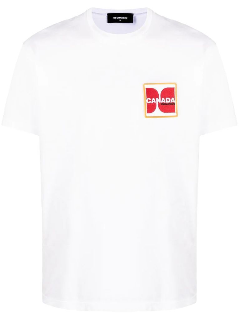 chest logo patch T-shirt