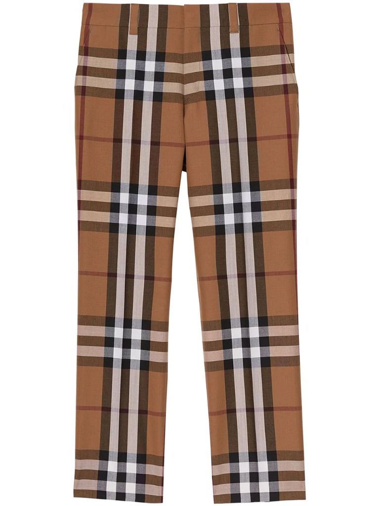 House Check tailored trousers