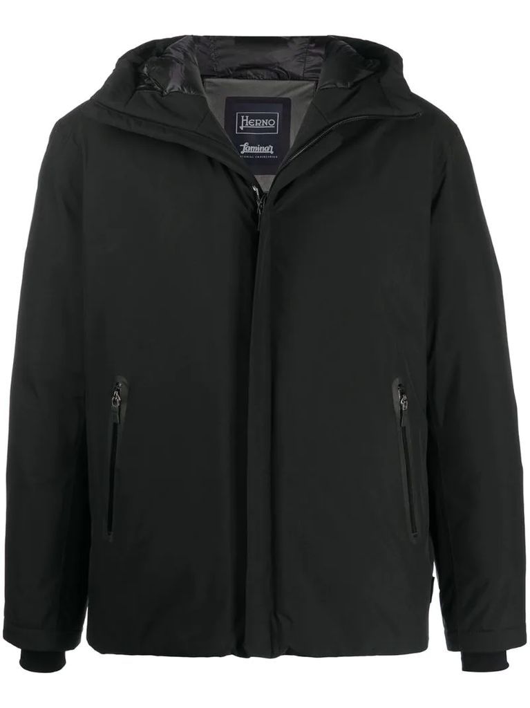 Laminar quilted zip-up jacket